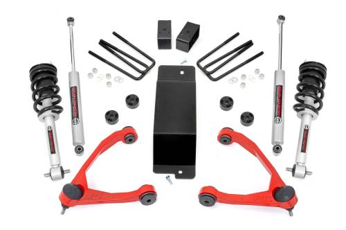 Rough Country - 27731RED | Rough Country 3.5 Inch Lift Kit | UCA | N3 Struts | Chevrolet/GMC 1500 (07-13)