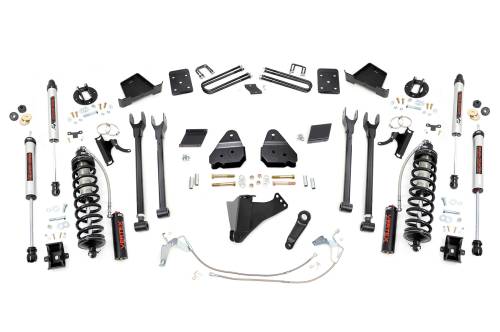 Rough Country - 53258 | Rough Country 6 Inch Lift Kit  |  4-Link  |  No OVLD  |  C/O V2 | Ford F-250 Super Duty (11-14)