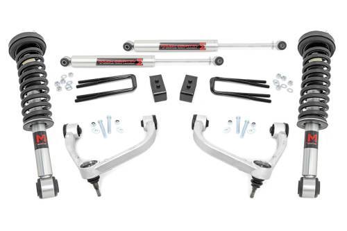 Rough Country - 54440 | Rough Country 3 Inch Lift Kit with M1 Monotube Struts / Rear Shocks (2009-2013 F150 4WD)