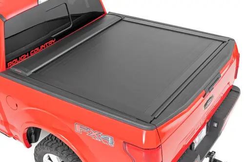 Rough Country - 46220551A | Rough Country Retractable Bed Cover (2015-2020 F150 | 2017-2020 Raptor)