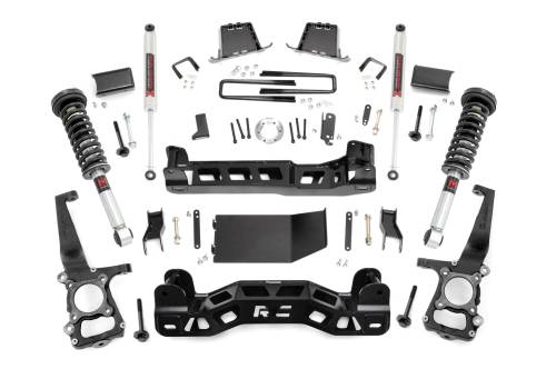 Rough Country - 59840 | Rough Country 6 Inch Lift Kit For Ford F-150 4WD | M1 Struts With M1 Rear Shocks