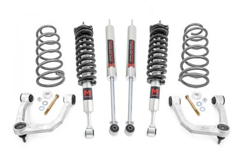 Rough Country - 76642 | Rough-Country 3 Inch Lift Kit | Upper Control Arms | RR Coils | M1 Struts | Toyota 4Runner (10-23)