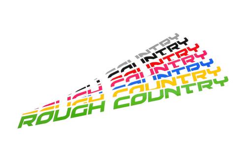 Rough Country - 84170BG | Rough Country Fender Decal | 2 X 27 Inch, Gloss Black