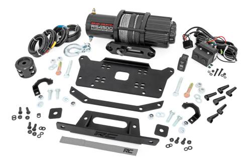 Rough Country - 92061 | Rough Country Winch Mount For Honda Talon 1000 | With RS4500S Winch
