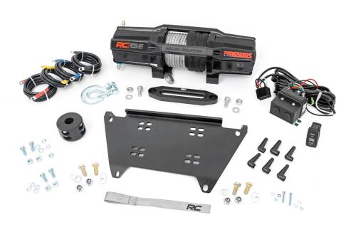 Rough Country - 92066 | Rough Country Winch Mount For Polaris Ranger XP 1000 / Ranger XP 1000 | With RS6500S Winch