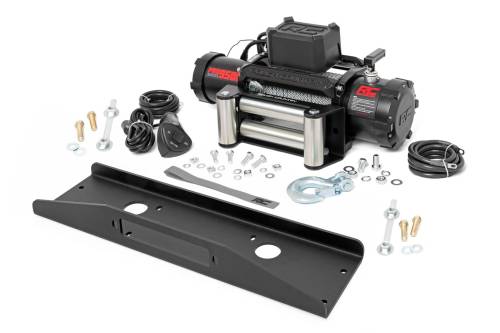Rough Country - 92072 | Rough Country Winch Plate For Mahindra Roxor | With PRO9500 Winch
