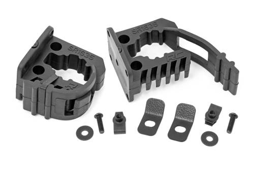 Rough Country - 99067 | Rough-Country Rubber Molle Panel Clamp Kit | 5/8" - 1 3/8" | 2 Clamps