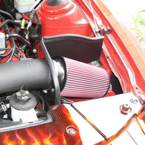 S&B Filters - CAI3-FMG05 | S&B Filters JLT Series 3 Cold Air Intake (2005-09 Mustang GT) Cotton Cleanable Red