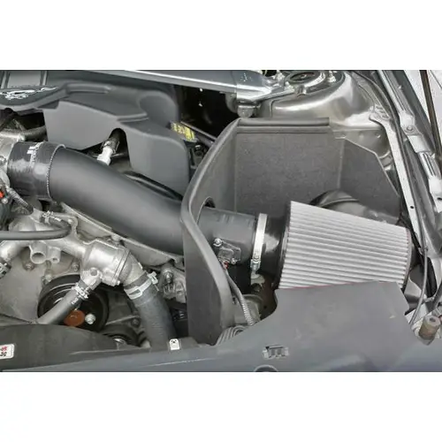 S&B Filters - CAI-FMV6-11D | S&B Filters JLT Cold Air Intake Kit (2011-2014 Mustang V6) Dry Extendable White