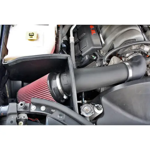 S&B Filters - CAI-SRTJ-06D | S&B Filters JLT Cold Air Intake Kit (2006-2010 Grand Cherokee SRT8) Dry Extendable White