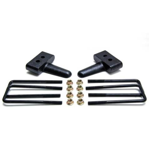 ReadyLIFT Suspensions - 66-2051 | ReadyLift 1.5 Inch Rear Block & U Bolt Kit For Ford F-150 2WD | 2004-2020