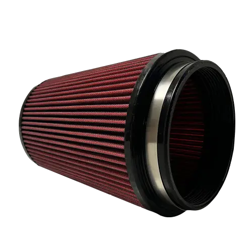 S&B Filters - SBAF-S557R | S&B Filters JLT Intake Replacement Filter 5.5 Inch x 7 Inch Cotton Cleanable Red