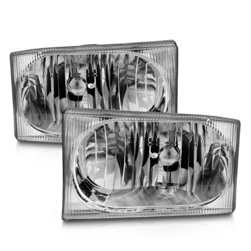 Anzo USA - 111036 | Anzo USA Crystal Headlights Chrome (1993-1997 Ranger)