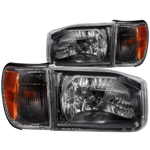 Anzo USA - 111051 | Anzo USA Crystal Headlights Black (1999-2004 Pathfinder)