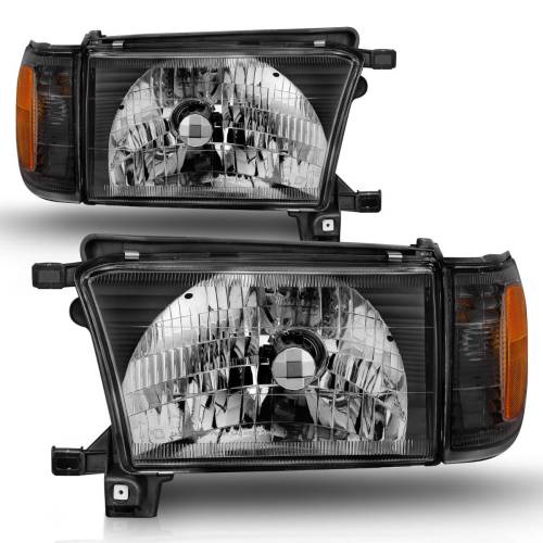 Anzo USA - 111077 | Anzo USA Crystal Headlights Black (1999-2002 4 Runner)