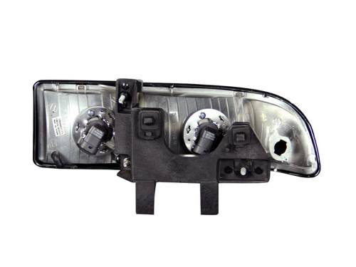 Anzo USA - 111156 | Anzo USA Crystal Headlights Black (1984-2004 S10 Pickup, Blazer)