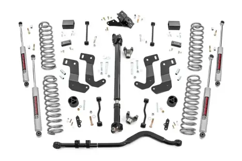 Rough Country - 94030 | Rough Country 3.5 Inch Lift Kit For Jeep Wrangler JL Unlimited 4WD | 2024-2024 | 4 Door, Rubicon | With Control Arm Drop Brackets | Premium N3 Shocks