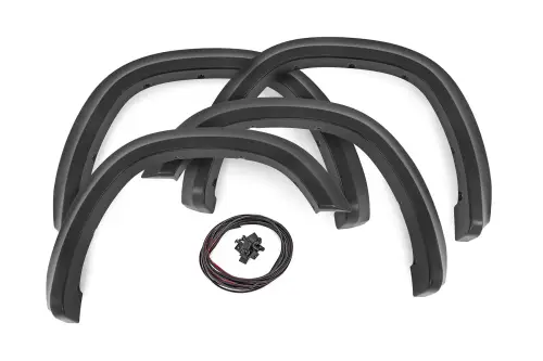Rough Country - S-D10914 | Rough Country Sport Fender Flares Ram 1500 2WD/4WD (2019-2024) | Flat Black