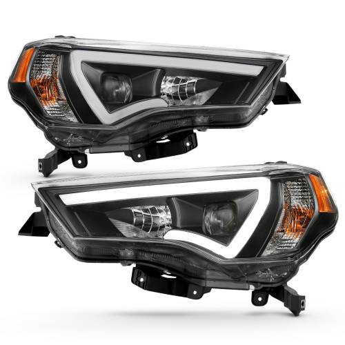 Anzo USA - 111416 | Anzo USA Projector Headlights Plank Style w/ Switchback Black (2014-2023 4 Runner)