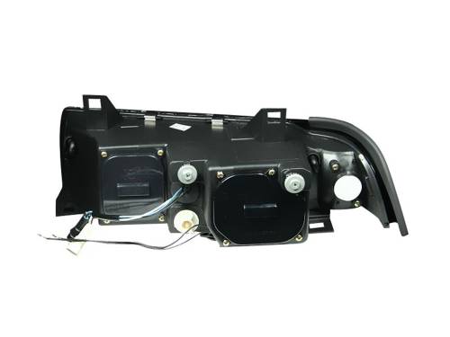 Anzo USA - 121011 | Anzo USA Projector Headlights w/ Halo Black (1992-1998 3 Series E36)