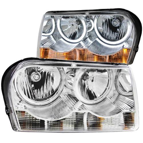 Anzo USA - 121137 | Anzo USA Crystal Headlights w/ Halo Chrome (2005-2010 300)