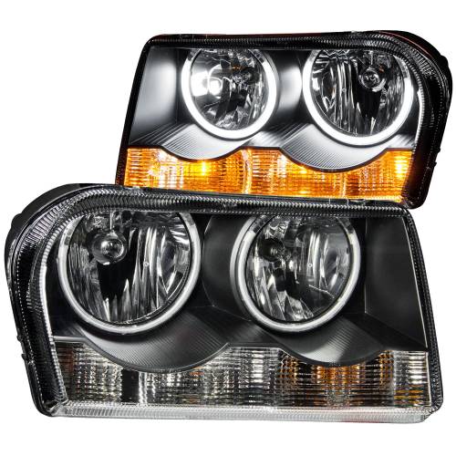 Anzo USA - 121138 | Anzo USA Crystal Headlights w/ Halo Black (2005-2010 300)