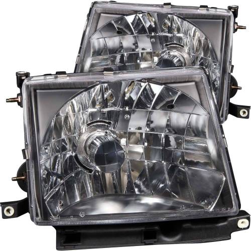 Anzo USA - 121139 | Anzo USA Crystal Headlights Black (1997-2000 Tacoma)