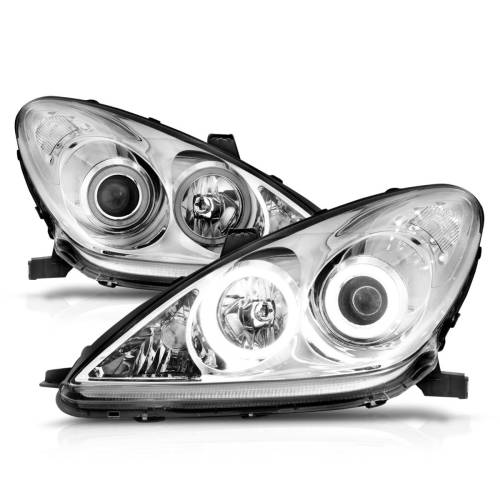 Anzo USA - 121173 | Anzo USA Projector Headlights w/ Halo Chrome (2002-2003 ES300, 2004-2006 ES330)