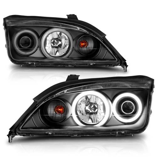 Anzo USA - 121198 | Anzo USA Projector Headlights w/ Halo Black (2005-2007 Ford Focus)