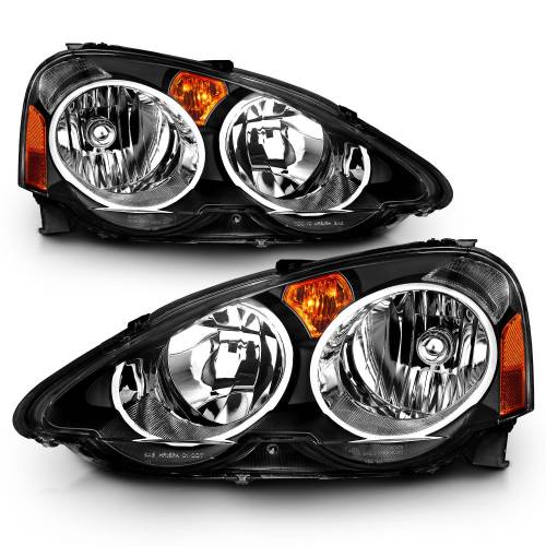 Anzo USA - 121209 | Anzo USA Crystal Headlights Black (2002-2004 RSX)