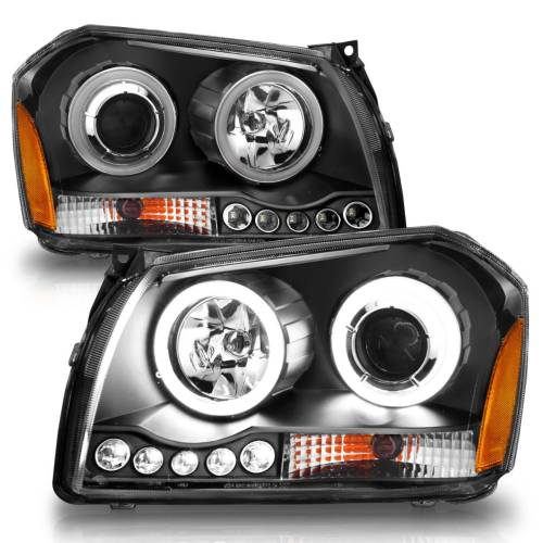 Anzo USA - 121220 | Anzo USA Projector Headlights Black (2005-2007 Magnum)