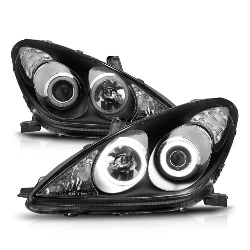 Anzo USA - 121232 | Anzo USA Projector Headlights w/ Halo Black (2002-2003 ES300 | 2004-2006 ES330)