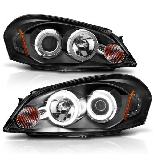 Anzo USA - 121236 | Anzo USA Projector Headlights w/ Halo Black (2006-2013 Impala | 2006-2007 Monte Carlo)