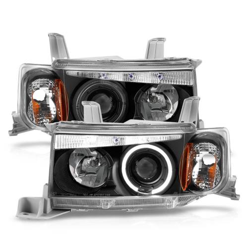 Anzo USA - 121347 | Anzo USA Projector Headlights w/ Halo Black G2 (2004-2007 Scion XB)