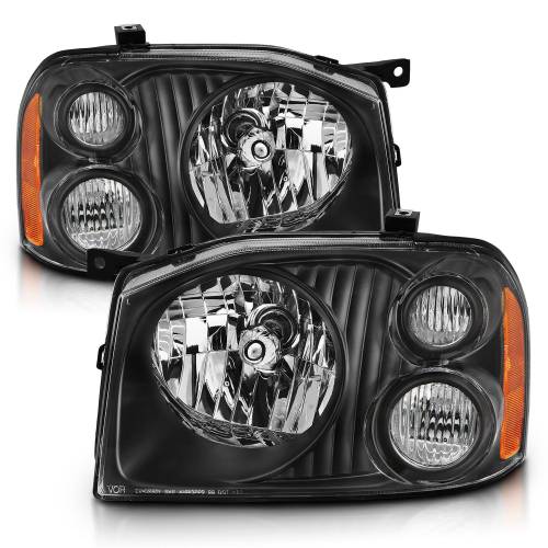 Anzo USA - 111433 | Anzo USA Crystal Headlight Black Amber Reflector (2001-2004 Frontier)