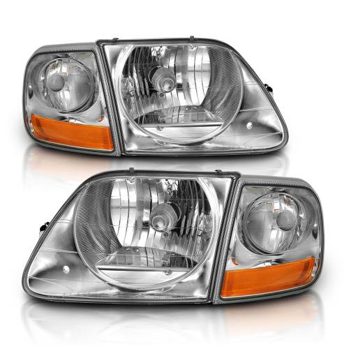 Anzo USA - 111438 | Anzo USA Crystal Headlight G2 Clear With Parking Light (1997-2003 F-150)