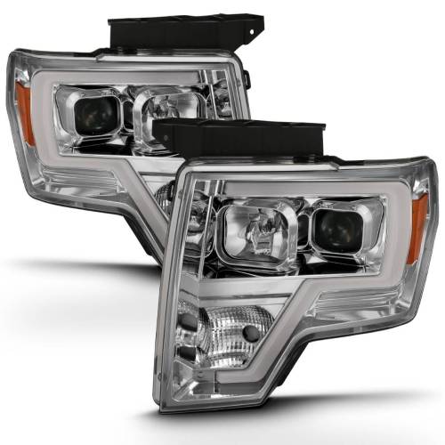 Anzo USA - 111444 | Anzo USA Projector Headlight Plank Style Chrome(2009-2014 F150 Pickup)