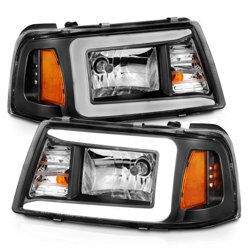 Anzo USA - 111511 | Anzo USA Crystal Headlights w/ Light Bar Black (2001-2011 Ranger)