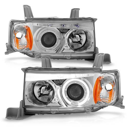 Anzo USA - 121348 | Anzo USA Projector Headlights w/ Halo Chrome G2 (2004-2007 Scion Xb)