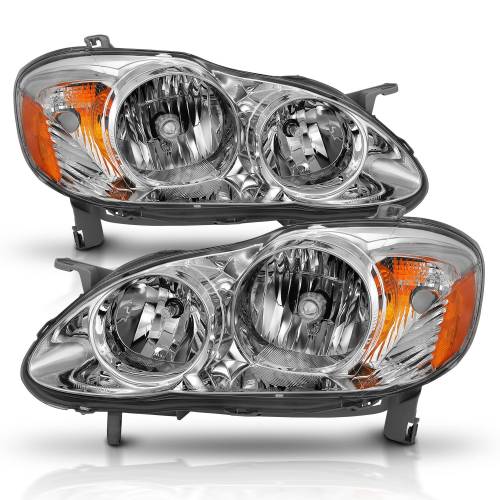 Anzo USA - 121540 | Anzo USA Crystal Headlight Chrome (2005-2008 Corolla)