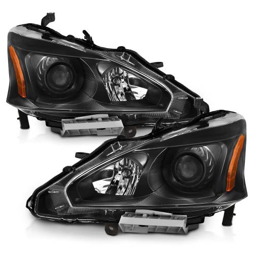 Anzo USA - 121549 | Anzo USA Projector Headlight Black (2013-2015 Altima 4dr)