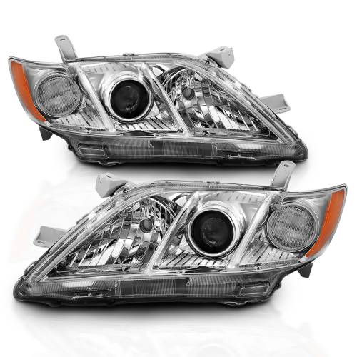 Anzo USA - 121551 | Anzo USA Projector Headlight Chrome (2007-2009 Camry)