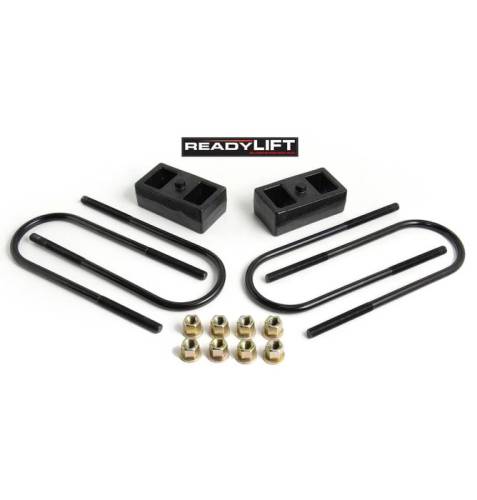 ReadyLIFT Suspensions - 66-1202 | ReadyLift 2 Inch Rear Block & U Bolt Kit (2003-2013 Ram 2500, 2003-2024 Ram 3500 w/o Overload)