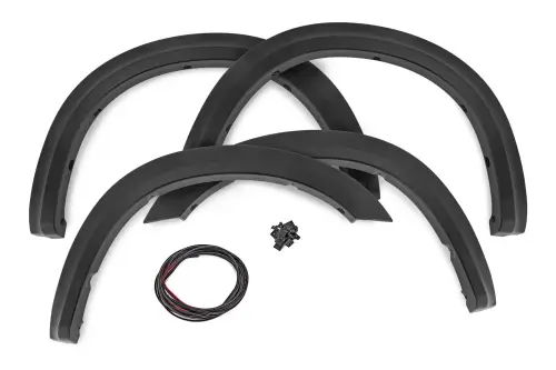 Rough Country - S-D10917 | Rough Country Sport Fender Flare For Ram 2500 / 3500 (2019-2024) | Flat Black