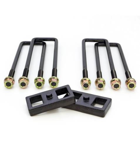 ReadyLIFT Suspensions - 26-30100 | ReadyLift 1 Inch Rear Block & U Bolt Kit (2011-2024 Silverado, Sierra 2500 HD, 3500 HD)