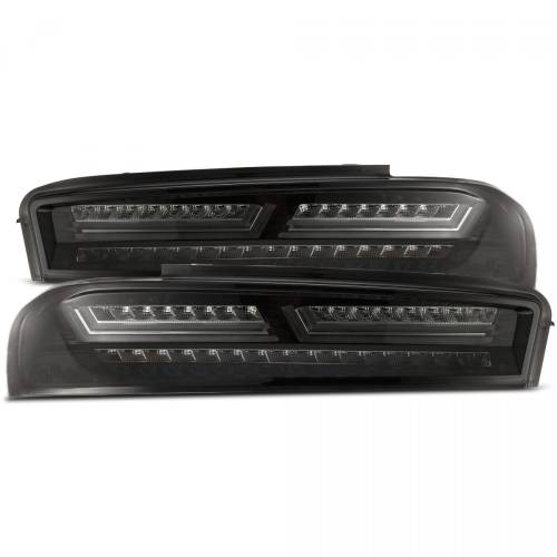 AlphaREX - 610010 | AlphaRex PRO-Series LED Tail Lights For 16-18 Chevrolet Camaro | Jet Black