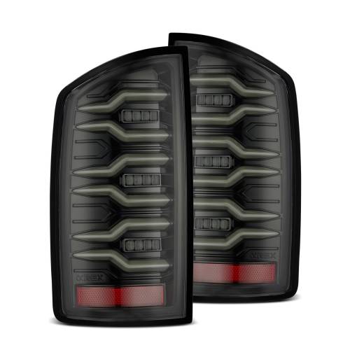 AlphaREX - 641020 | AlphaRex LUXX-Series LED Tail Lights For Dodge Ram 1500 (2002-2006) / 2500/3500 (2003-2006) | Alpha-Black