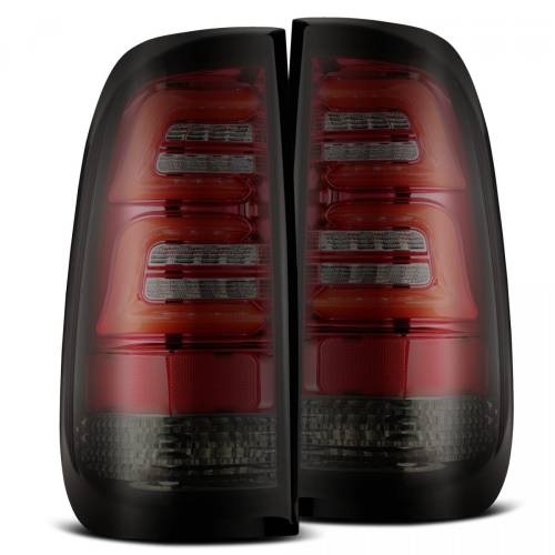 AlphaREX - 654020 | AlphaRex PRO-Series LED Tail Lights For Ford F-150 (1997-2003) / F-250 / F-350 Super Duty (1999-2016) | Red Smoke