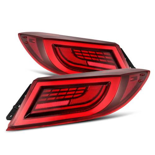 AlphaREX - 675030 | AlphaRex LUXX-Series LED Tail Lights For Toyota GR86 / Subaru BRZ (2021-20214) | Vivid Red