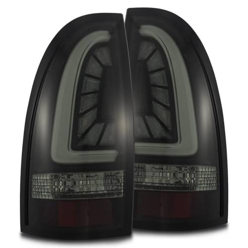 AlphaREX - 680030 | AlphaRex PRO-Series LED Tail Lights For Toyota Tacoma (2005-2015) | Jet Black